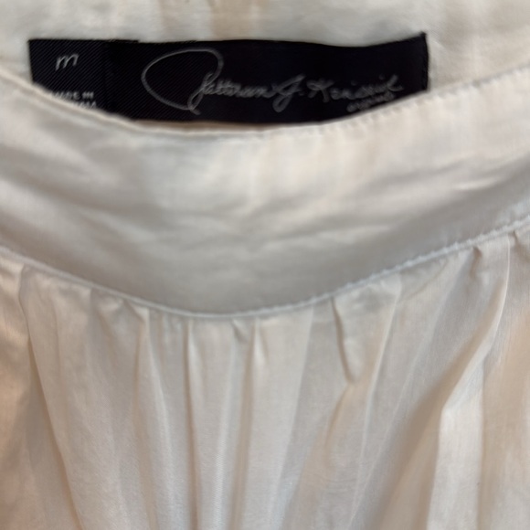 Patterson J. Kincaid Originals White Eyelet Skirt Red Embroidered Hem Size M - Picture 6 of 6